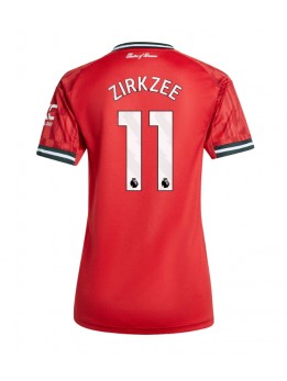 Zenske Futbalové oblečenie Manchester United Joshua Zirkzee #11 2025-26 Krátky Rukáv - Domáci